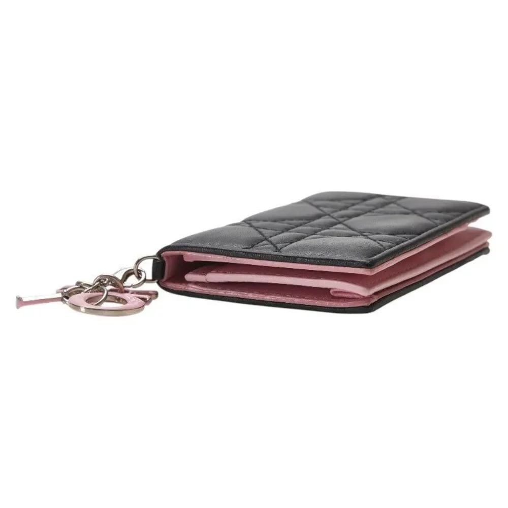 Dior Lady Dior Cannage Leather Card Case